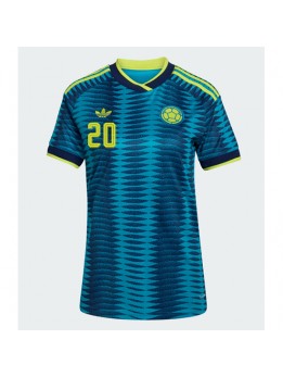 Colombia Juan Fernando Quintero #20 Replika Borta Kläder Dam VM 2026 Kortärmad